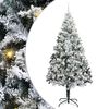 vidaXL &Aacute;rvore de Natal Artificial Branco 240 cm PVC, A&ccedil;o e Pl&aacute;stico