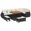vidaXL Conjunto de Sof&aacute; de Jardim 9 unid. 9-N&uacute;mero de lugares