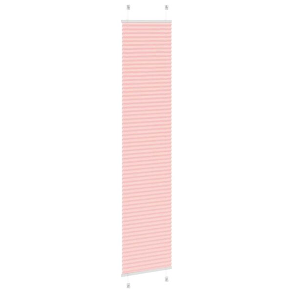 vidaXL Rosa Plissada Cega 40x200 cm Largura Tecido 39,4 cm Poliéster