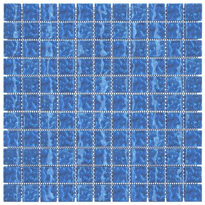 vidaXL Ladrilhos de mosaico 11 pcs 30x30 cm vidro azul