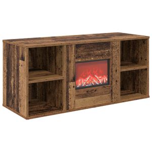 vidaXL Lareira el&eacute;trica Madeira antiga 100 x 37 x 45,5 cm