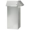 vidaXL Cerca de Caracol 13,5 x 13,5 x 25 cm A&ccedil;o Galvanizado Prateado