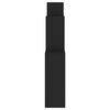vidaXL Estante de parede cúbica 80x15x78,5 cm deriv. de madeira preto
