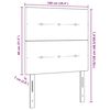 vidaXL Cabeceira com cabeceira Rosa 100 cm Couro Sint&eacute;tico