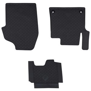 vidaXL Tapete de carro 3 pcs Preto TPE