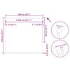 vidaXL Persiana de enrolar 160x130 cm largura tecido 156,6cm poli&eacute;ster