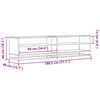 vidaXL M&oacute;vel de TV 180,5x40x46 cm derivados de madeira carvalho fumado