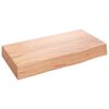 vidaXL Prateleira de parede 40x20x6 cm carvalho tratado castanho-claro