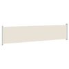 vidaXL Toldo lateral retrátil para pátio 140x600 cm creme