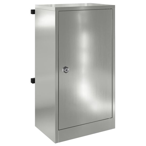 vidaXL caixa de correio Preto 30 x 23 x 55 cm Aço galvanizado