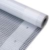 vidaXL Lona em tecido imita&ccedil;&atilde;o de gaze 260 g/m&sup2; 4x8 m branco
