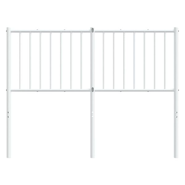vidaXL Cabeceira de cama 120 cm metal branco