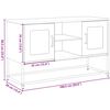 vidaXL M&oacute;vel de TV 100,5x39x60,5 cm a&ccedil;o branco