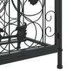 vidaXL Garrafeira para 41 garrafas 45x36x120 cm ferro forjado preto