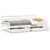 vidaXL Sof&aacute;-cama com gavetas 80x200 cm madeira de pinho maci&ccedil;a