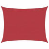 vidaXL Para-sol estilo vela 160 g/m&sup2; 6x8 m PEAD vermelho