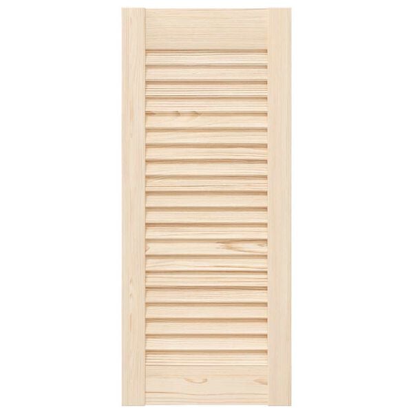 vidaXL Porta de armário com design de persiana 69x29,5 cm pinho maciço