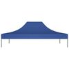 vidaXL Teto para tenda de festas 4x3 m 270 g/m² azul