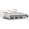 vidaXL Cama sem colch&atilde;o 200x200 cm madeira de pinho maci&ccedil;a branco