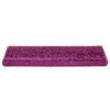 vidaXL Tapetes de escada 10 pe&ccedil;as 65x21x4 cm roxo com borda retangular