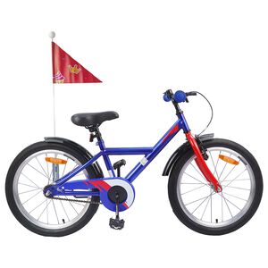 vidaXL Bicicleta Infantil 18 Polegadas para 5-7 anos Azul Escuro