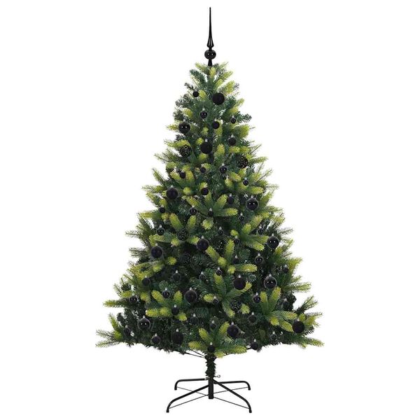 vidaXL &Aacute;rvore de Natal Artificial Articulada 300 LEDs Verde 180 cm