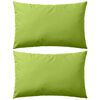 vidaXL Almofadas para exterior 2 pcs 60x40 cm verde ma&ccedil;&atilde;