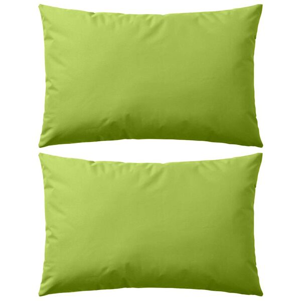 vidaXL Almofadas para exterior 2 pcs 60x40 cm verde ma&ccedil;&atilde;