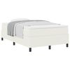 vidaXL Cama Box Creme e Branco 120 x 200 cm Tecido de Veludo Cotele