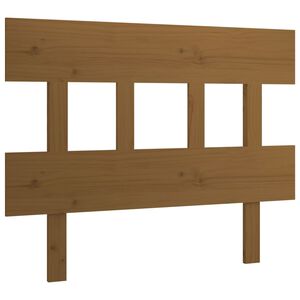 vidaXL Cabeceira de cama 93,5x3x81 cm pinho maci&ccedil;o castanho mel