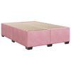 vidaXL Cama com molas/colch&atilde;o 140x190 cm veludo rosa