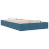 vidaXL Estrutura de cama otomana sem colch&atilde;o 120x200 cm azul escuro