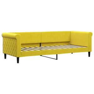 vidaXL Sof&aacute;-cama 80x200 cm veludo amarelo