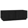 vidaXL Mesa de centro 110x50x40 cm madeira de pinho maci&ccedil;a preto