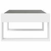 vidaXL Mesa de centro luzes LED Infinity 70x53x30 cm branco