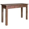 vidaXL Mesa consola madeira de mogno maci&ccedil;a 123x42x75 cm