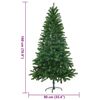 vidaXL &Aacute;rvore de Natal artificial agulhas realistas 180 cm verde