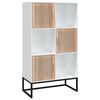 vidaXL Aparador alto 70x35x125 cm derivados de madeira branco
