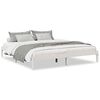 vidaXL Cama extra longa sem colch&atilde;o 180x210 cm pinho maci&ccedil;o branco