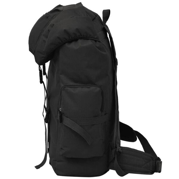 vidaXL Mochila estilo exército 65 L preto