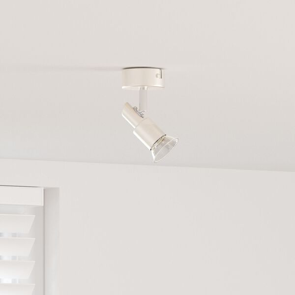 vidaXL Foco de teto Níquel escovado 8 x 8 x 10.5 cm Aço