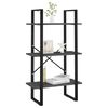 vidaXL Unidade de prateleiras 60x30x105 cm derivados de madeira cinza