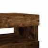 vidaXL Mesas cabeceira c/ LEDs 2 pcs 60x35x40 cm carvalho fumado