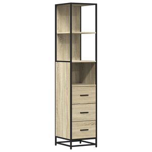 vidaXL Arm&aacute;rio WC 35x37,5x166 cm derivados de madeira carvalho sonoma