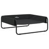 vidaXL Cama para c&atilde;es elevada tecido oxford e a&ccedil;o antracite