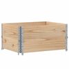 vidaXL Colares para paletes 2 pcs 80x60 cm madeira de pinho maci&ccedil;a