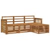 vidaXL Conjunto de Sof&aacute;s para Exterior 4 pcs Natural