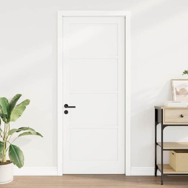 vidaXL Porta Interna ORKDAL Branco 83 x 211 cm Contraplacado