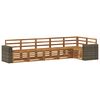 vidaXL Conjunto de Sof&aacute; Sectional 6 pcs Natural