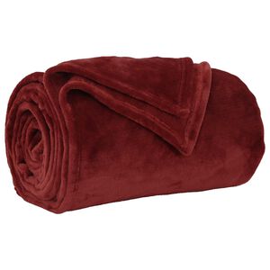 vidaXL Manta Vermelho Bordeaux 130 x 150 cm 0.51 kg L&atilde;